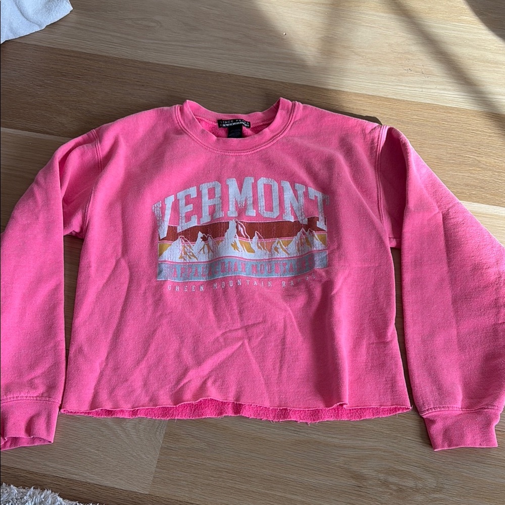 Prince Peter, Pink Vermont cutoff Sweatshirt size small
